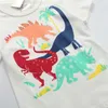 springende Meter Sommerfisch-T-Shirts für Jungen-Mädchen-Art- und Weisekinderkleidung ees ops Baby-Baumwollkostüm 210529