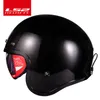 Spitfire Motorcykel Vintage Open Face Fashion Design Retro Jet Half Helmet LS2 Of599 Casque Moto Med Bubbla Spännen