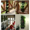 Planters krukor väggmonterad påse plantering påse diy odla planter container grönsak trädgårds kruka blomma växer