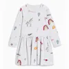 Jumping meters Designs unicorn dresses girls clothing long sleeve animals printed autumn baby clothes dress kid 210529