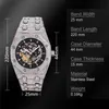 Orologio meccanico per gli uomini Missfox Full Diamond Full Diamond Luxury Tourbillon Scheletro Orologi AAA Hip Hop Street Automatic Reloj Commercio all'ingrosso