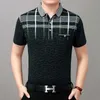 Sommarskjorta Män Kortärmad Polos Skjortor Kors Slim Fit Mens Pol Kläder Klänning Bodybuilding Streetwear Poloshirt Mäns