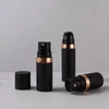 10 ml 15 ml vaporisateur cosmétique mat vide airless distributeur pompe bouteille de parfum noir or 5 ml