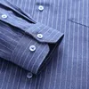 Höstens skjorta Mode Märke Striped Långärmad Borstat Plaid Solid Business Formal Wear Casual Icke-strykning Male Blus 210609