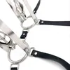 NXY SM bondage Leather female Stainless Steel adjustable torture play Clamps metal clips breast BDSM Restraint Fetish sex toy 1126