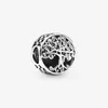 100% 925 Sterling Silver Family Roots Charms Fit Pandora Braccialetto di fascino europeo originale Moda Donna Accessori per gioielli di fidanzamento di nozze