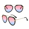 أعلى جودة العلامة التجارية النظارات الشمسية الرجال النساء الصيف الفاخرة النظارات الشمسية UV400 الاستقطاب الرياضة رجالي الشمس الزجاج الذهبي مع صندوق