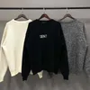 Strickpullover Kapuze -Herren- und Frauenpullover Trend Streetwear Übergroße Casual Hoodies High Street Paar Kleid Langarm