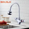Solid mässing Chrome Finish Kitchen Mixer Tap Cold and Kitchen Thermostatic Faucet Constant Temperatur Mixer Basin kran 2111082923295