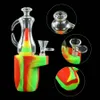 Vatten Bong Pipe Silikon Rökrör 8.2 "Glas Bongs Hookah Oil Rig Bubbler