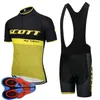 Scott Team Ropa Ciclismo Breathable Mens cyclisme à manches courtes Jersey Bib Shorts Set Summer Road Racing Clothing Outdoor Bicycle Uniform Sports Sost S210042091