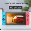 wholesale X2 New Retro Video Handheld Game Console 7inch IPS Screen with 32G TF Card Built-in 2500 Games Support HD 3.5mm Output