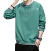 21 Frühling und Herbst neuer Rundhals-Herrenpullover Flutmarke Ins Koreanische Version Trend einfach zu kombinierendes Langarm-T-Shirt Freizeitpullover H1206