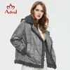 Astrid Collection women's Autumn winter jacket Short Lamb wool Female Fashion warm Parka Thin cotton Women Coat AM-9775 211008