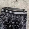 Män Bomull Cashmere Knit Paisley Shorts 210716