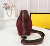 Latest Updated Top Quality Guitar bags Unisex Fashion Chest bag Brown Leather Music Tools Waist Baguette Gold Buckle Gasp Handbags2175