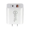 Universal 18W 20W PD Wall Charger Snel opladen Power Adapter Type C USB US UK EU AU Plug Mobiele Telefoon Laders met retailpakket