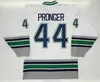Rare millésime 44 CHRIS PONGER Hartford Whalers Maillot de hockey cousu personnalisé avec n'importe quel nom et numéro