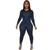 Dames tweedelige broek XS Dameskleding Sweatpak 2 Lounge Wear Sets Lange mouw Tops en Trekkoord Jogger Trainingspak Set