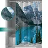 Shower Curtains Canadian Rockies And Moraine Lakes Bathroom Bath Bed Curtain Fabric