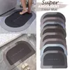 Semicircle Absorbent Floor Mat for Bathroom Entrance Doormat Non-slip Bath Mat Anti-Slip Area Rugs Carpet Washable Fussmatte 211109