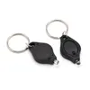 Flashlights Torches 4/10pcs Plastic LED Keychain Ultra Bright Key Ring Mini Light Torch For Purse Bag Car (Black Shell White Ligh