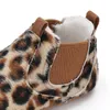 Eerste wandelaars peuter geboren baby schoenen jongen meisje lederen zachte zool wieg sneakers luipaard antislip warm voor 0-1Y Kids