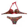 Damen Bademode Sommer Bügel Cups Bikini Set Badeanzug Biquinis Brasileiro Badeanzug Brasilianischer Tanga