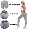 Honeycomb jacquard yoga calças mulheres europa e os Estados Unidos cintura alta esportes cangings seamless elevador de quadril fitness womens