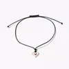 Braided 2pcs/set Charm Bracelet For Friendship Couples Butterfly Star Heart Bangles Women Man Lucky Wish Jewelry