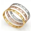 Bracciale romano in acciaio inossidabile con grillo in argento moda, braccialetti in oro rosa, braccialetti per donna, braccialetto d'amore95ND