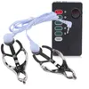 Nxy sm sexo adulto brinquedo metal mamilo eléctrico choque peito clips grampos e-stim clitóris mulheres tortura sm bondage jogo flertando acessórios toy1220