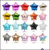 Other Event Festive Supplies Home & Garden18 Inch Five-Pointed Star Aluminum Foil Balloons For Party 20 Colors Drop Delivery 2021 K4T6H