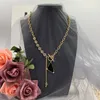 Catene collane triangolo di lusso P designer gioielli collana diamante uomo regalo moda per donna collana invertita D218314HL