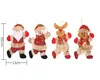 Jul hänger docka tecknad santa snögubbe ren dolls party favor träd hänga prydnad jul dekorationer festlig hem dekor wy1504