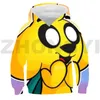 3D anime mikecrack hoodie compadretes kid streetwear harajuku the compas لعبة الأطفال اليومية صالة ارتداء صبي الرجال sweatshirts 220114
