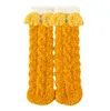 Enfants chaussettes antumn hiver bébé corail velours épais bas chaud mignon chaussette de sol floue épaissir moelleux chambre dormir filles garçons bas