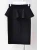 Fashion OL Women Skirt Black Causal Stretch High Waist Womens A-Line Skirts Plus Size Femininas short lady skirt 2202 50 210521