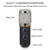 MK F200FL Condenser Microphone For Computer Studio Profesionales 3.5mm Wired Stand USB Mic For PC Karaoke Laptop Recording