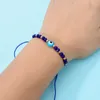 12 stks/set Turkije Evil Blue Eye Armband Vrouwen Handgemaakte Touw Ketting Kristal Kralen Armbanden Meisje Partij Sieraden Gift