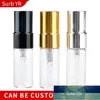 Vente en gros 2ML Parfum Verstuiver Voyage Vaporisateur Pour Parfum Portable Vide Contenants Cosmétiques Avec Pompe En Aluminium