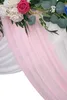 結婚式のアーチrating布74cm幅6-10メートルシフォン生地のカーテンカーテンカーテンの授賞式フロントSwag 210712