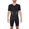 Tävlingsset ROKA Triathlondräkt Herr Svart Pro Aero Tri-dräkter Cykelskinsdräkt Cykelkläder Ciclismo Jumpsuit Löpkläder