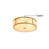 Round Fashion Crystal Lampor Modern LED Taklampor för levande studierum Inomhusbelysning Decor Crystal Armatur