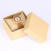 Montres-bracelets marron en cuir véritable montre en bois pour dame élégante femmes montre à Quartz de luxe arrivée 2021 Reloj Femenino