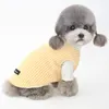 Vêtements pour chiens automne et hiver vêtements pour chiens de compagnie chiot plus velours vêtements chauds gilet chat