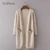 Julypalette herfst winter vrouwen gebreide cardigan jassen casual losse zak vrouwelijke volledige mouw trui dames tops 210922