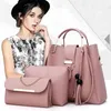 Latt Women Msenger Moda Torba Na Ramię Lady PU Leather Casual Tote 3 PCS Ladi Torby Zestaw Torebka