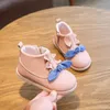 Dziewczyny buty jesień i zima Little Princess Short Boots Dzieci Baby Soft Bottom Plus Cashmere Buty 210713