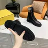 Women Designer Boots high quality Black Leather Knitted Stretch Boot fashion Luxury Casual Shoes cowboy boots